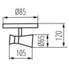 Lampa wisząca KANLUX Mileno EL-1O B-AG Czarny Maksymalna moc żarówki [W] 10