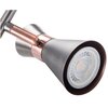 Lampa ścienno-sufitowa KANLUX Mileno EL-3I ASR-AN Srebrno-miedziany Źródło światła w komplecie Nie