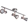 Lampa ścienno-sufitowa KANLUX Mileno EL-3I ASR-AN Srebrno-miedziany