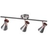 Lampa ścienno-sufitowa KANLUX Mileno EL-3I ASR-AN Srebrno-miedziany Zasilanie Sieciowe