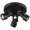 Plafon sufitowy KANLUX Sonda II EL-3O B Czarny