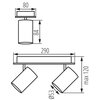 Lampa sufitowa KANLUX EVALO EL-2I W-SR Ilość źródeł światła 2