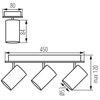 Lampa sufitowa KANLUX EVALO EL-3I B-SR Ilość źródeł światła 3