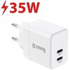 Ładowarka sieciowa CRONG Ultra Compact GaN 35W PD Biały