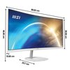 Monitor MSI Pro MP341CQW 34" 3440x1440px 100Hz 1 ms Curved Przeznaczenie Do domu i biura