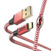Kabel USB - USB-C HAMA Reflected 1.5 m Czerwony Długość [m] 1.5