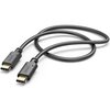 Kabel USB-C - USB-C HAMA 201589 1 m Czarny Długość [m] 1