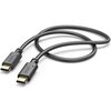 Kabel USB-C - USB-C HAMA 201589 1 m Czarny Rodzaj Kabel