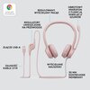 Słuchawki LOGITECH H390 Nauszne, Dźwięk przestrzenny Różowy Pasmo przenoszenia max. [Hz] 20000