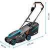 Kosiarka elektryczna GARDENA PowerMax 37 1800 G2 14637-20 1800W 370mm Zakres regulacji koszenia [mm] 35 - 65