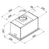 Okap VDB Nova-Box Glass 60 H2H Czarny Szerokość [cm] 55