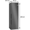 Lodówka BOSCH KGN39VXBT No frost 203cm Ciemny Inox Funkcje dodatkowe Multi Air Flow