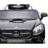 Samochód dla dziecka SUN BABY Mercedes Benz SLC300 Czarny Funkcje dodatkowe Melodie i klakson na kierownicy
