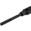 Czarne pokrętło do gwintowników z metalowym uchwytem o chropowatej powierzchni, przeznaczone do pracy z gwintownikami w zakresie M3 - M12. Produkt ma prosty, funkcjonalny design bez widocznych oznaczeń producenta.