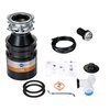 Zlewozmywak BLANCO Etagon 500-U Czarny + Bateria BLANCO Linus-S 526148 Czarny + Młynek do rozdrabniania odpadów INSINKERATOR Model 46 AS + Dozownik do płynu do naczyń BLANCO Lato 525808 Chrom + Syfon do zlewozmywaków BLANCO 137287 Biały Kształt Prostokątny