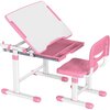Biurko MOZOS DC-SET + Krzesło Różowo-biały