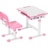 Biurko MOZOS DC-SET + Krzesło Różowo-biały Szerokość [cm] 66.4