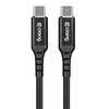 Kabel USB-C - USB-C CRONG Armor Link 0.25 m Czarny Długość [m] 0.25