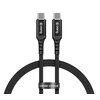 Kabel USB-C - USB-C CRONG Armor Link 1.2 m Czarny Rodzaj Kabel