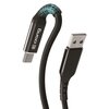 Kabel USB - USB-C CRONG Armor Link 0.25 m Czarny