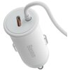 Uchwyt na telefon BASEUS CW01 USB typ-C Biały Wysokość [mm] 60