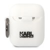 Etui na słuchawki KARL LAGERFELD Silicone Choupette Head 3D do Apple AirPods 1/2 Biały Kompatybilność Apple AirPods 2 gen
