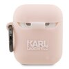 Etui na słuchawki KARL LAGERFELD Silicone Karl Head 3D do Apple AirPods 1/2 Różowy Kompatybilność Apple AirPods 2 gen