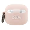 Etui na słuchawki KARL LAGERFELD Silicone Choupette Head 3D do Apple AirPods 3 Różowy Możliwość ładowania Nie