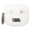 Etui na słuchawki KARL LAGERFELD Silicone Karl Head 3D do Apple AirPods 3 Biały Przeznaczenie Ochrona przed zniszczeniem