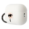 Etui na słuchawki KARL LAGERFELD Silicone Karl Head 3D do Apple AirPods Pro 2 Biały Przeznaczenie Ochrona przed zniszczeniem