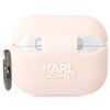 Etui na słuchawki KARL LAGERFELD Silicone Karl Head 3D do Apple AirPods Pro Różowy Możliwość ładowania Nie