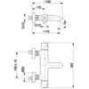 Bateria wannowa natynkowa KFA ARMATURA Moza 5734-010-00 Chrom Typ Natynkowa