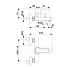 Bateria wannowa natynkowa KFA ARMATURA Sodalit 5544-010-00 Chrom Typ 2-otworowa