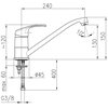 Bateria KFA ARMATURA Krzem 4213-915-00 Chrom Rodzaj baterii Jednodźwigniowa