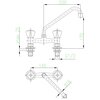 Bateria KFA ARMATURA Standard 301-510-00 Chrom Rodzaj baterii Dwukorkowa