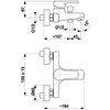Bateria wannowa natynkowa KFA ARMATURA Selen 4414-010-00 Chrom Typ 2-otworowa