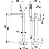 Bateria wannowa stojąca KFA ARMATURA Logon 5135-510-00 Chrom Typ Stojąca