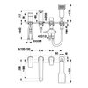 Bateria wannowa natynkowa KFA ARMATURA Mokait 5535 210 81 Czarny Typ Natynkowa