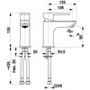 Bateria umywalkowa KFA ARMATURA Korund 4002-811-00 Chrom Rodzaj baterii Jednodźwigniowa