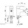 Bateria bidetowa KFA ARMATURA Kwarc 4207-015-00 Chrom Rodzaj baterii Jednodźwigniowa