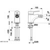Bateria bidetowa KFA ARMATURA Beryl 4807-015-00 Chrom Rodzaj baterii Jednodźwigniowa
