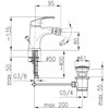 Bateria bidetowa KFA ARMATURA Krzem 4217-015-00 Chrom Rodzaj baterii Jednodźwigniowa
