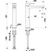 Bateria umywalkowa KFA ARMATURA Narva 5222-612-81 Czarny Rodzaj baterii Jednodźwigniowa