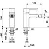 Bateria bidetowa KFA ARMATURA Aquamaryn 4617-015-00 Chrom Rodzaj baterii Jednodźwigniowa