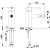 Bateria bidetowa KFA ARMATURA Moza 5037-015-81 Czarny Rodzaj baterii Jednodźwigniowa