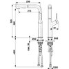 Bateria KFA ARMATURA Duero 6623-220-22 Inox Rodzaj baterii Jednodźwigniowa