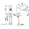 Bateria bidetowa KFA ARMATURA Granat 5527-015-00 Chrom Rodzaj baterii Jednodźwigniowa
