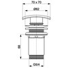 Korek do umywalki KFA ARMATURA 660-453-00 Chrom Gwint przyłącza [cale] 1 1/4"