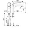 Bateria umywalkowa KFA ARMATURA Tanzanit 5022-815-00 Chrom Rodzaj baterii Jednodźwigniowa