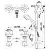 Zestaw prysznicowy natynkowy KFA ARMATURA Standard 306-311-00 Chrom Bateria termostatyczna Nie
